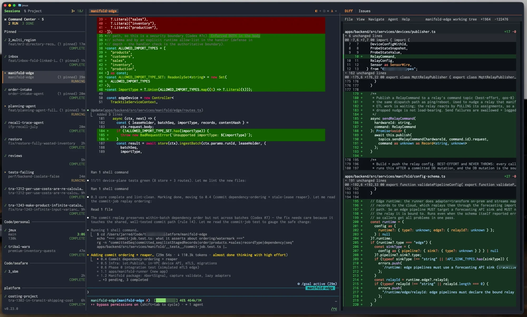 jmux diff panel split mode